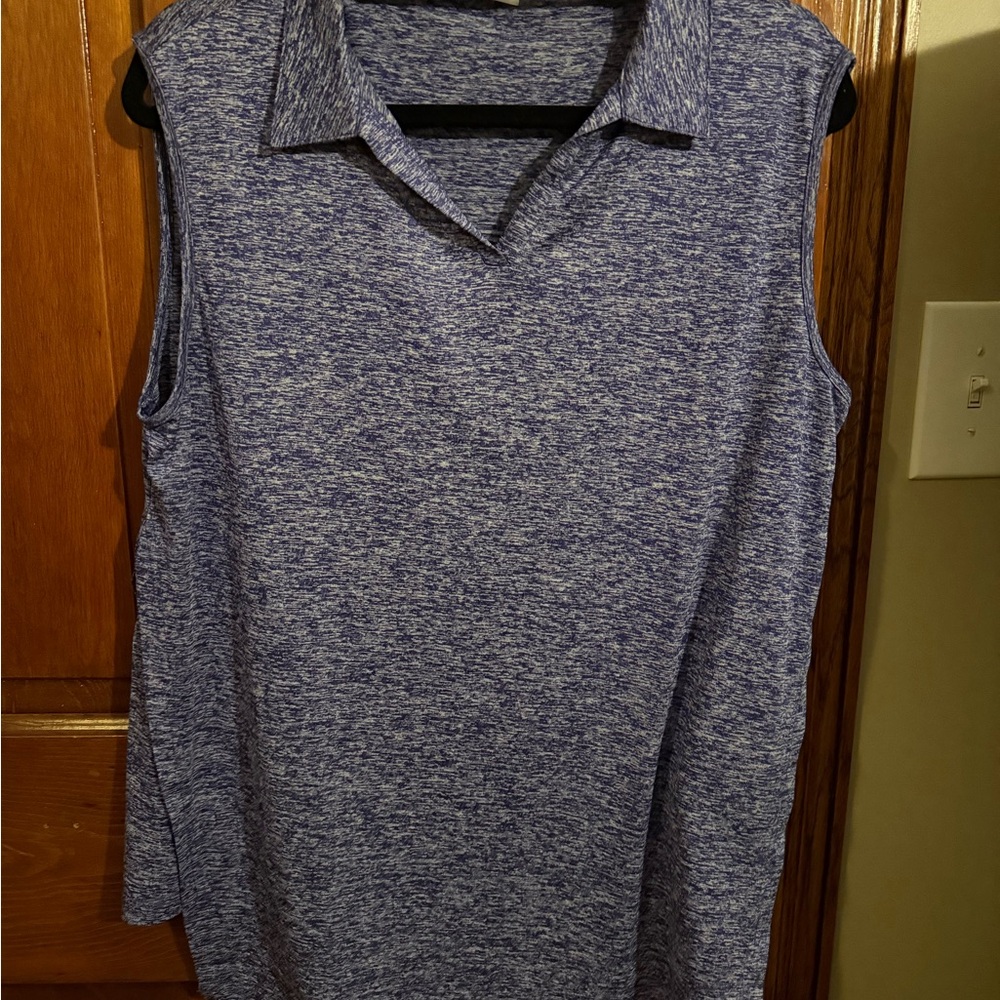 Women's Sleeveless Violet Blue Top